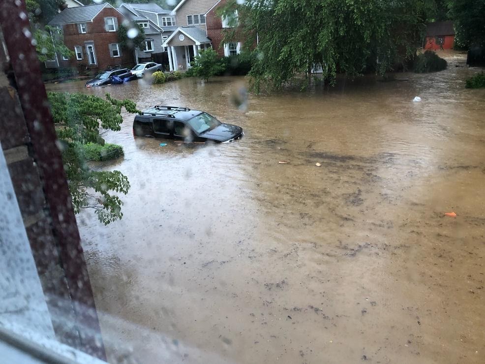 Flash Flooding in Arlington County, Virginia